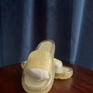 Yellow Slide Sandals